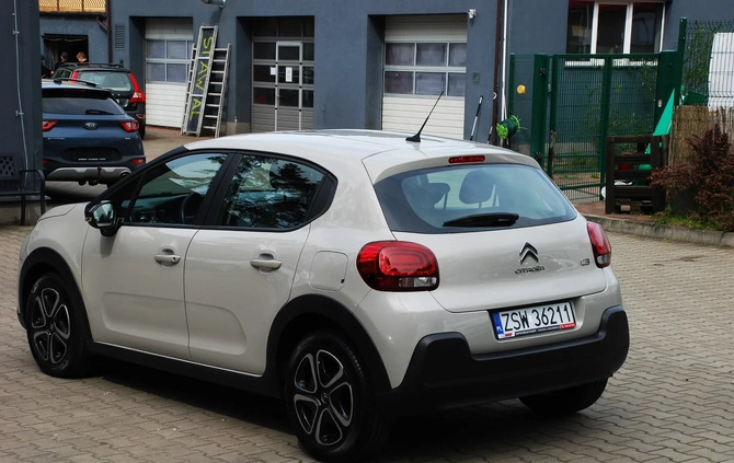 Citroen C3 cena 53900 przebieg: 70000, rok produkcji 2021 z Sulechów małe 436